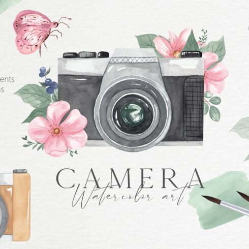 Watercolor Camera Clipart. Part II. cover image.