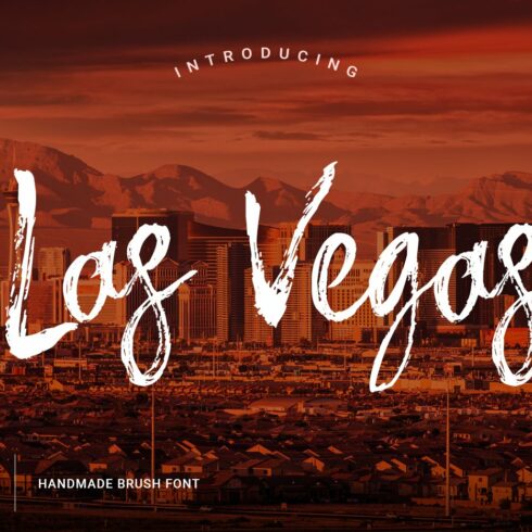 Las Vegas Brush Font cover image.