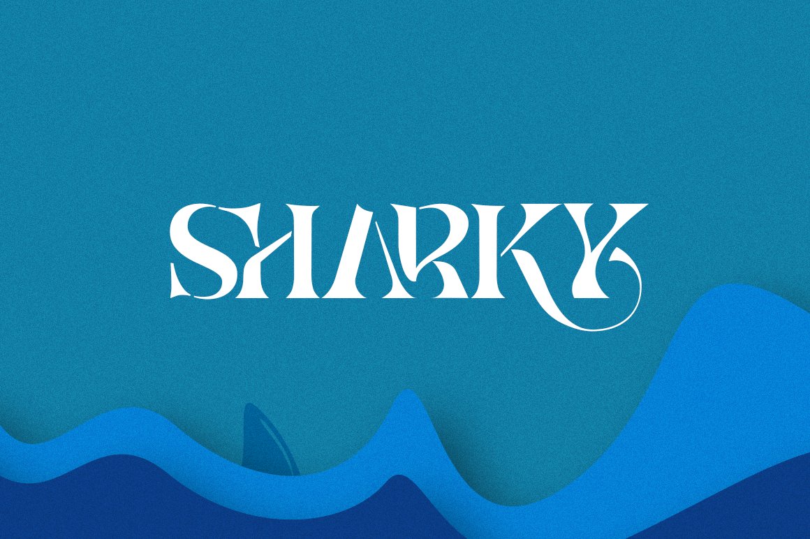 Sharky Elegant Serif Font cover image.