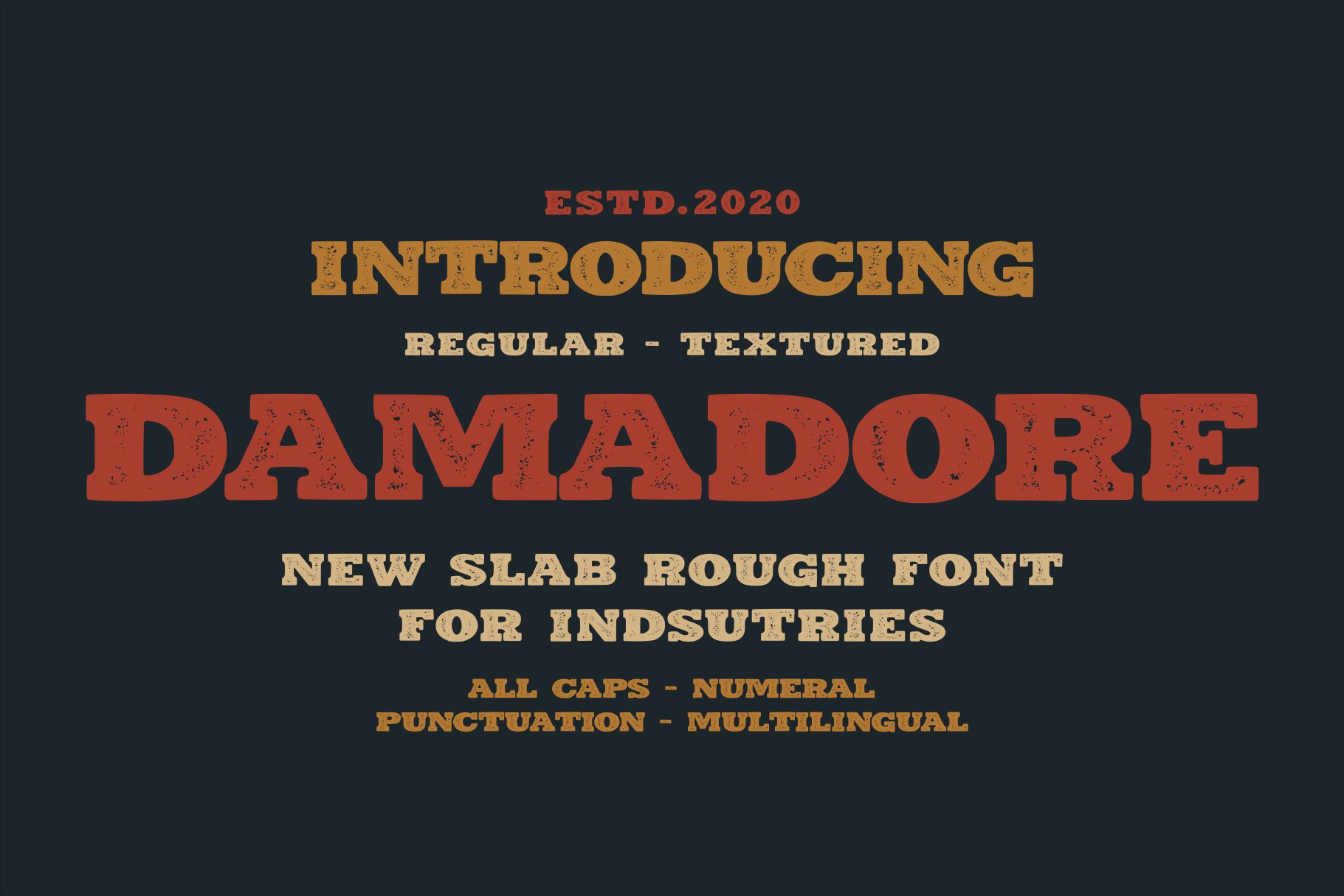 DAMADORE TYPEFACE cover image.