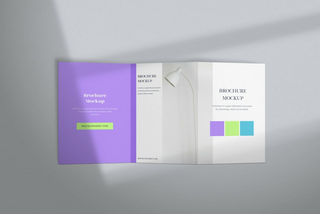 3 Folds A4 Brochure Mockup – MasterBundles