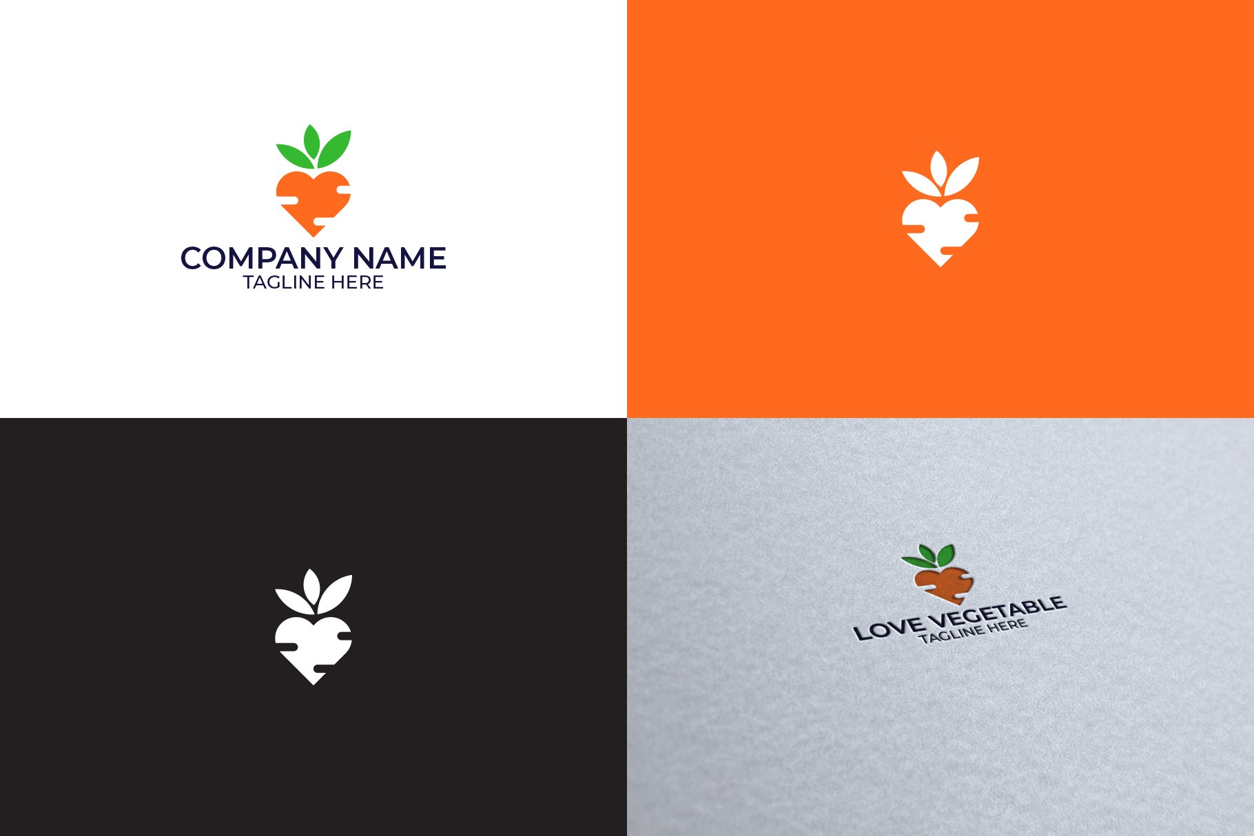 Carrot Logo Design preview image.