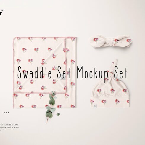 Swaddle Set Mockup Set cover image.