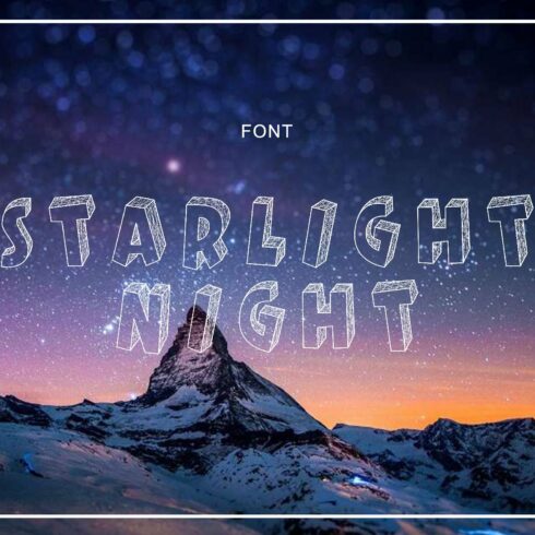 Font. Space cover image.