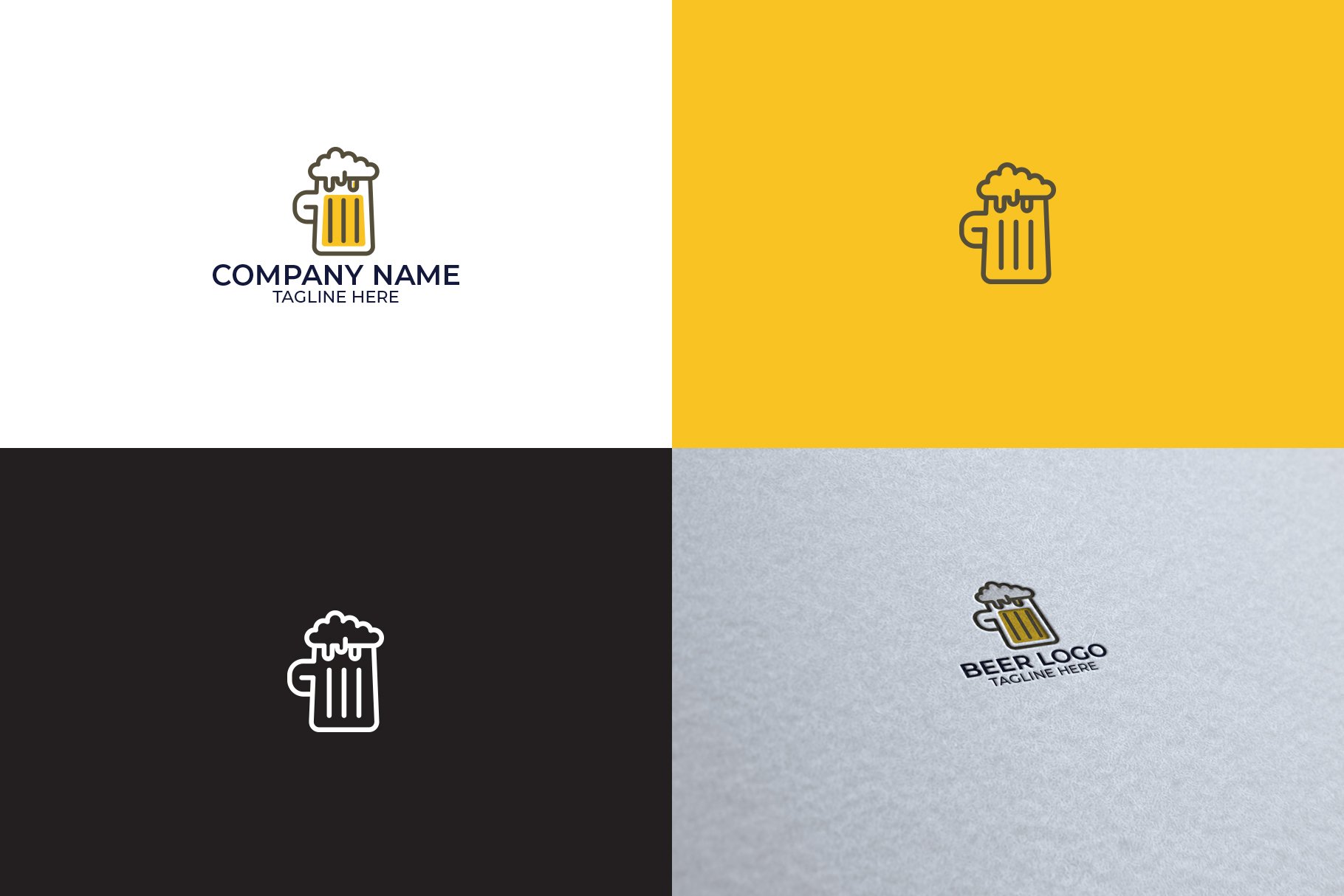 Beer Logo Design preview image.