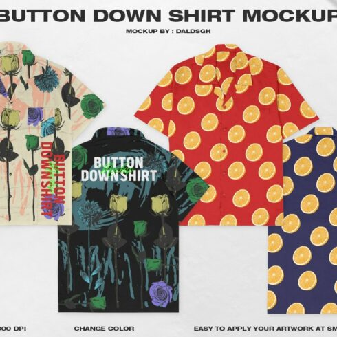 Button Down Shirt - Mockup cover image.