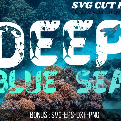 Deep Blue Sea Fishing Font cover image.