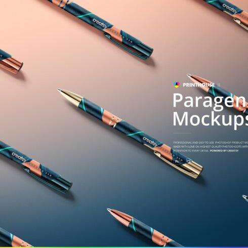 Paragon Pen Mockup Set cover image.