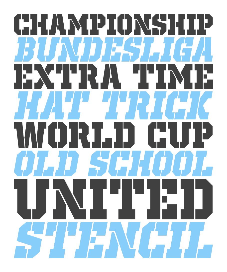 Old School United Font preview image.