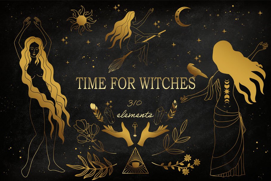 TIME FOR WITCHES mystical collection cover image.