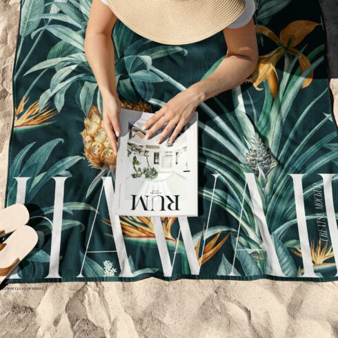 Beach Towel Mockup Set cover image.