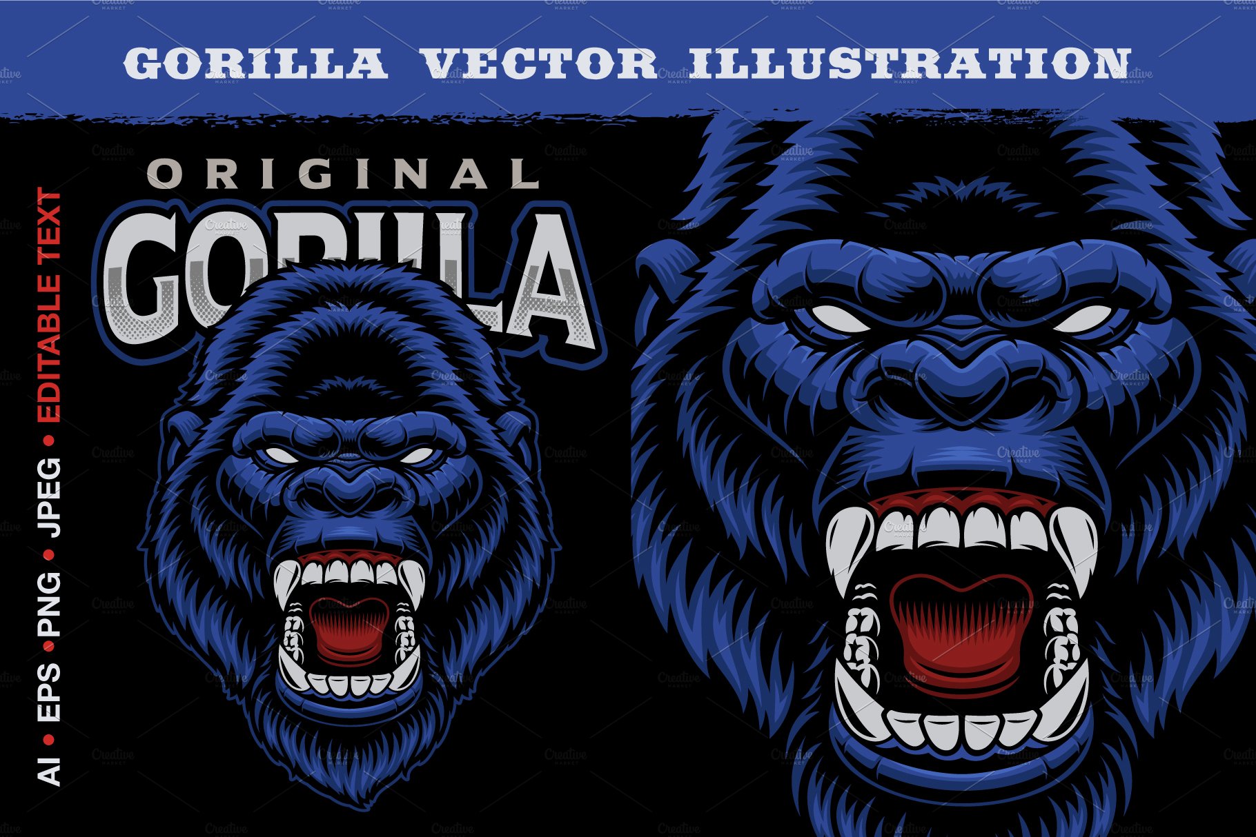 Gorilla Vector Illustration cover image.