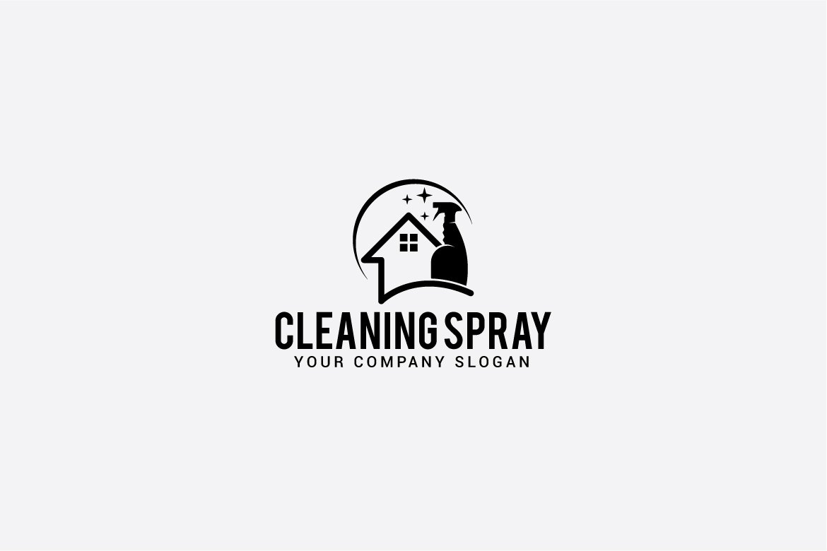 cleaning spray logo preview image.