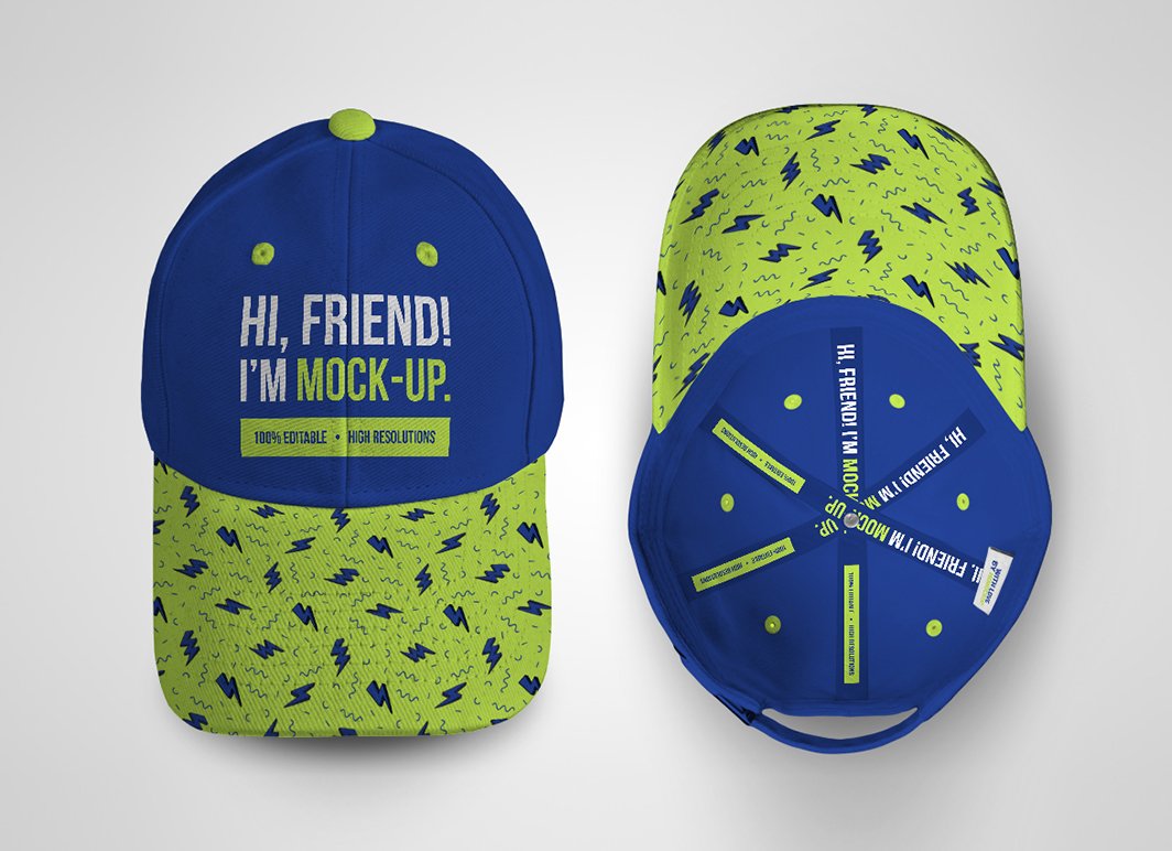 Baseball Cap Mockup preview image.