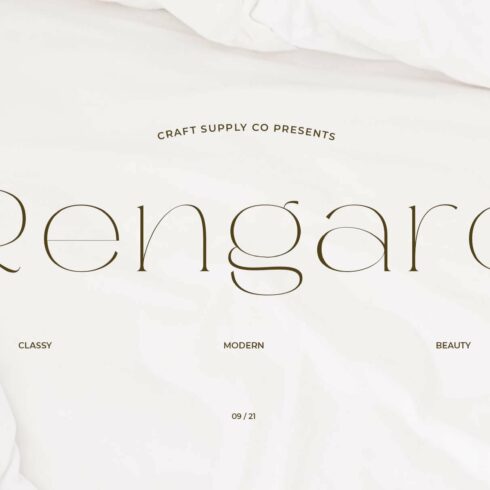 Rengard - Modern Serif Typeface cover image.