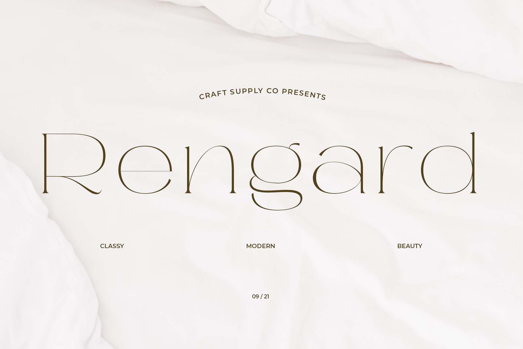 Rengard - Modern Serif Typeface cover image.