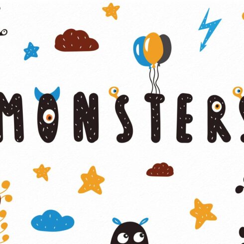 Monsters Vector clipart cover image.