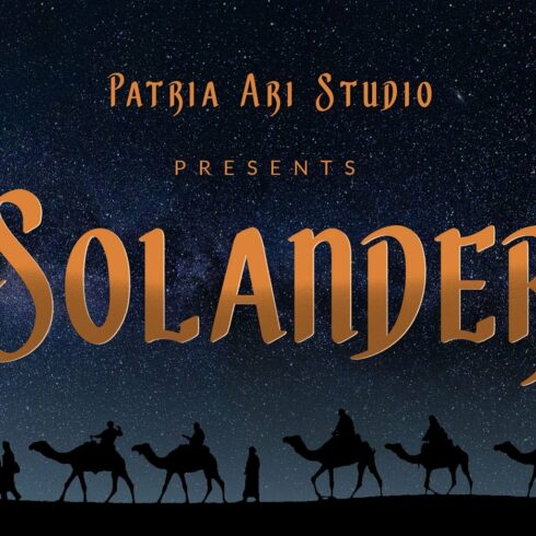 Solander - Sharp Display Typeface cover image.