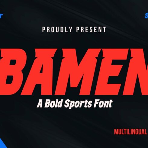 BAMEN | Athletic Font cover image.