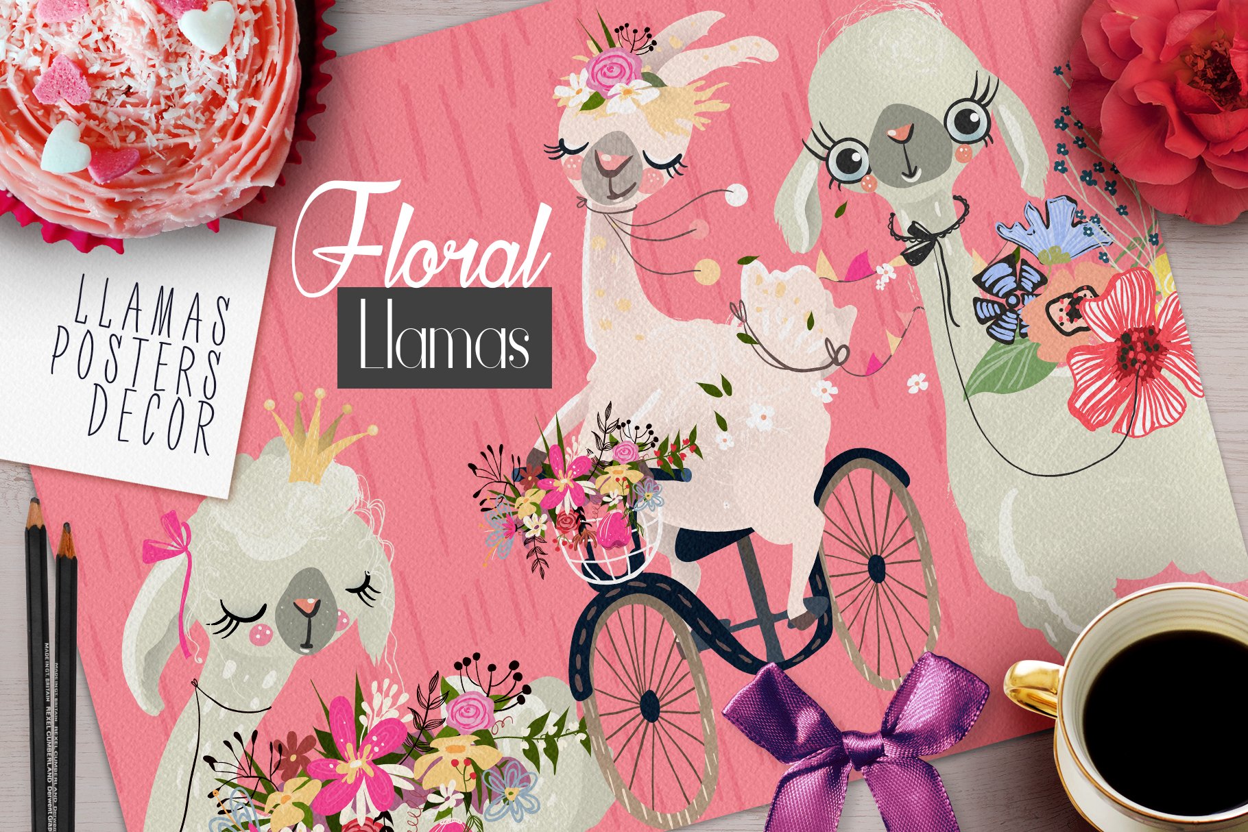 Floral Llamas cover image.