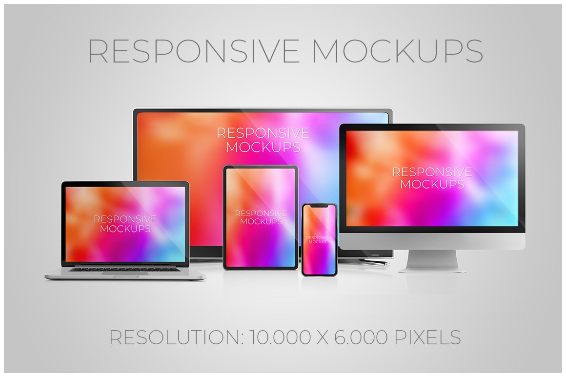 Responsive web mockups cover image.