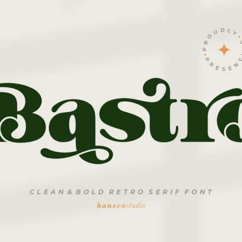 Bastro - Retro Bold Fonts cover image.