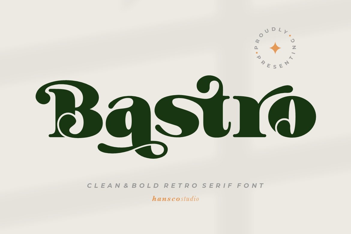 Bastro - Retro Bold Fonts cover image.