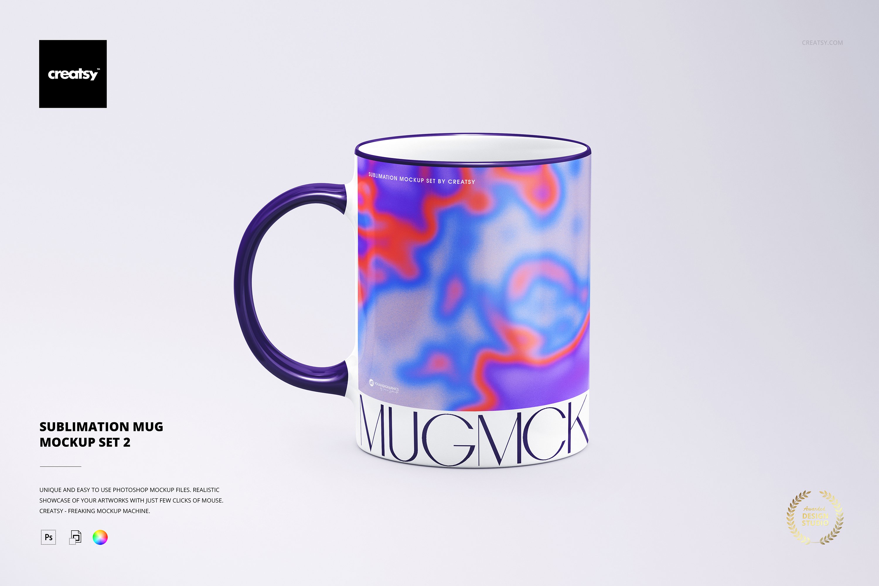 Sublimation Mug 2 Mockup Set cover image.