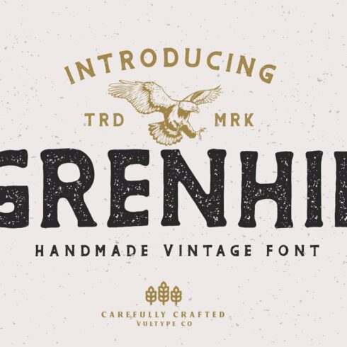Grenhil - Handmade Vintage Font cover image.
