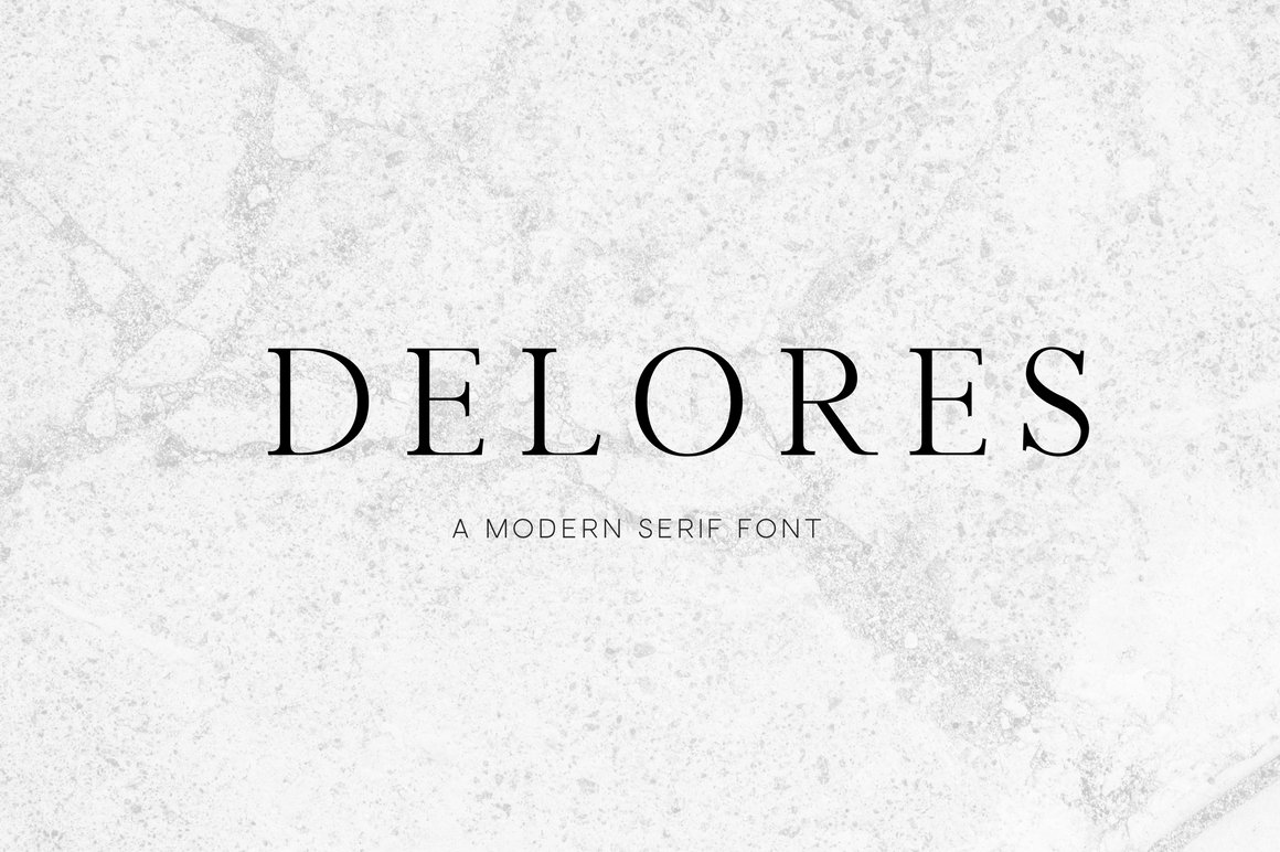 Delores - A Modern Serif Font cover image.