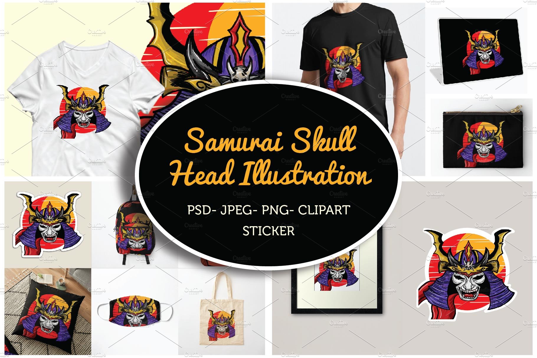 Samurai Skull Head cover image.