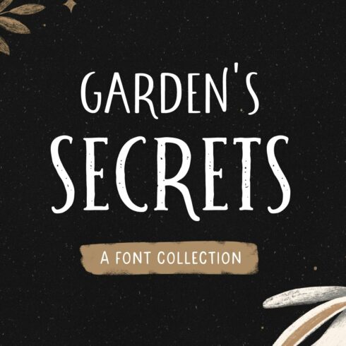 Garden’s secrets | Font Collection cover image.