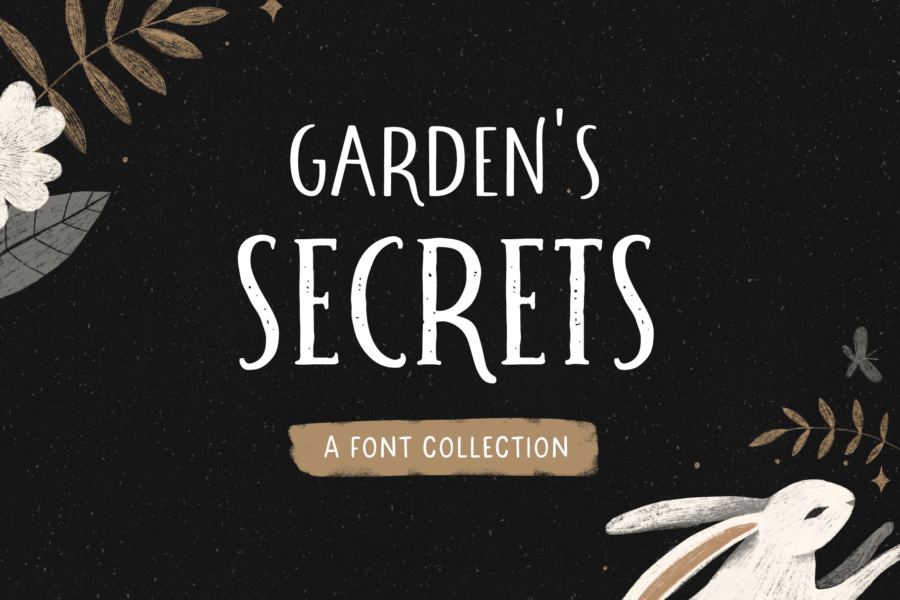 Garden’s secrets | Font Collection cover image.