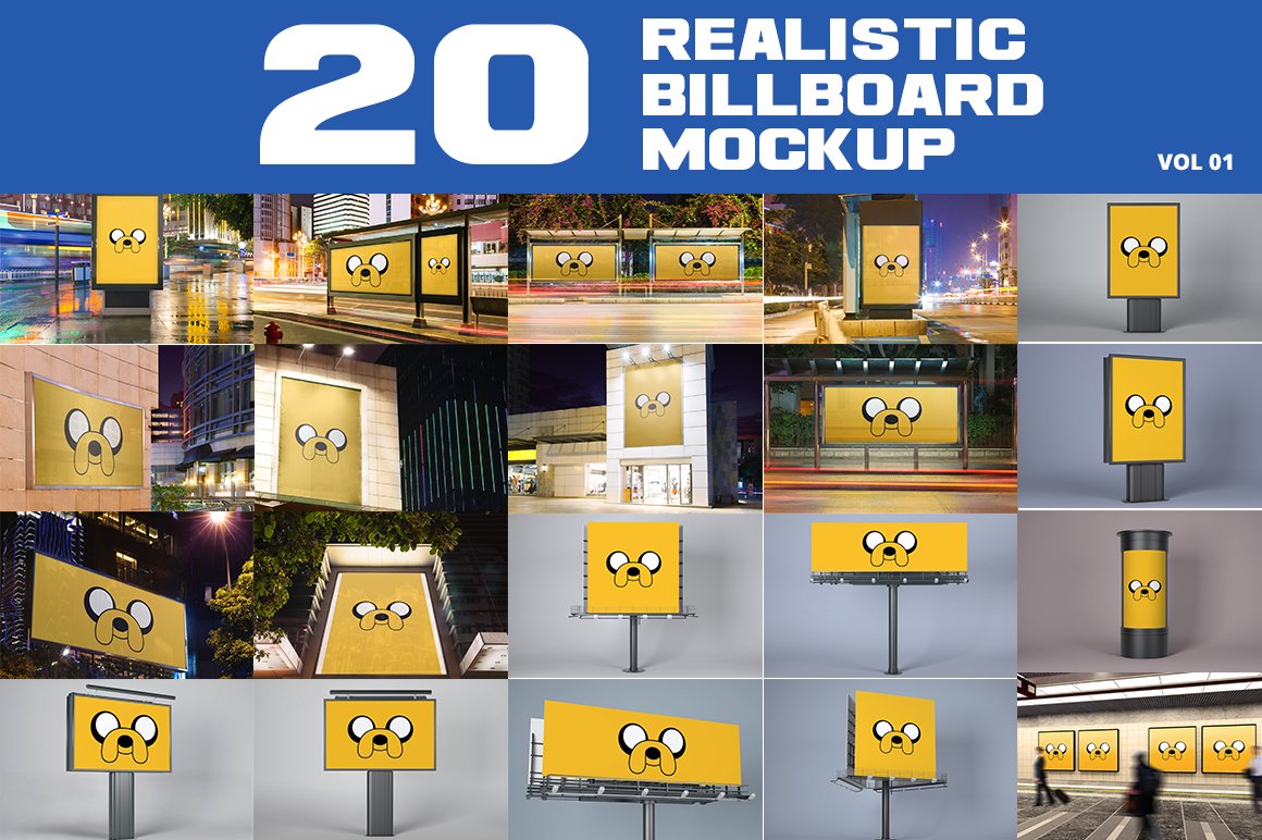 20 Outdoor Billboard Mockup Vol.1 cover image.