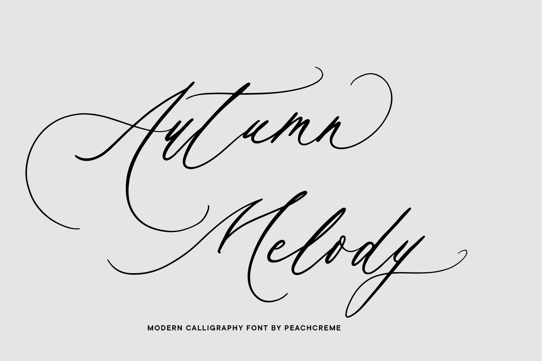 Autumn Melody // Wedding Calligraphy cover image.