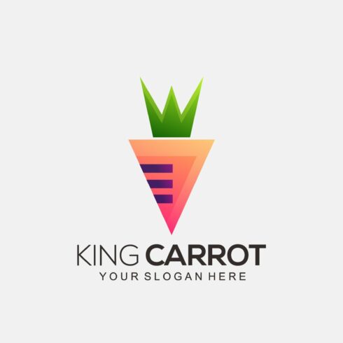 carrot logo illustration design cover image.