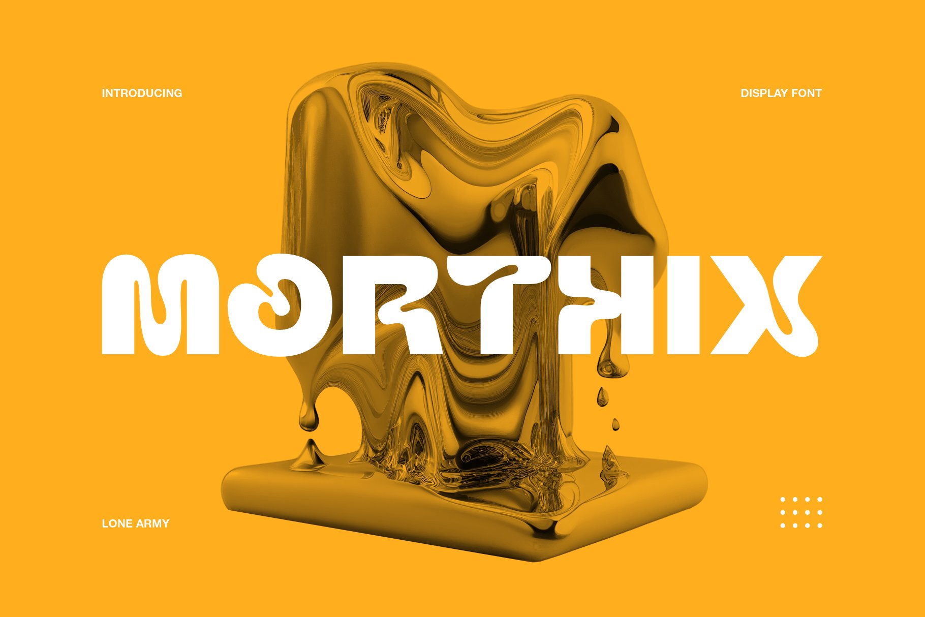 MORTHIX - Liquid Font cover image.