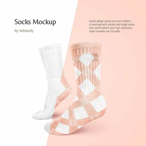 Socks Mockup cover image.