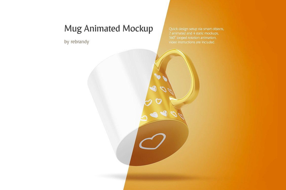 Mug Animated Mockup cover image.