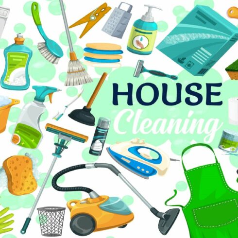 House Cleaning Clipart cover image.
