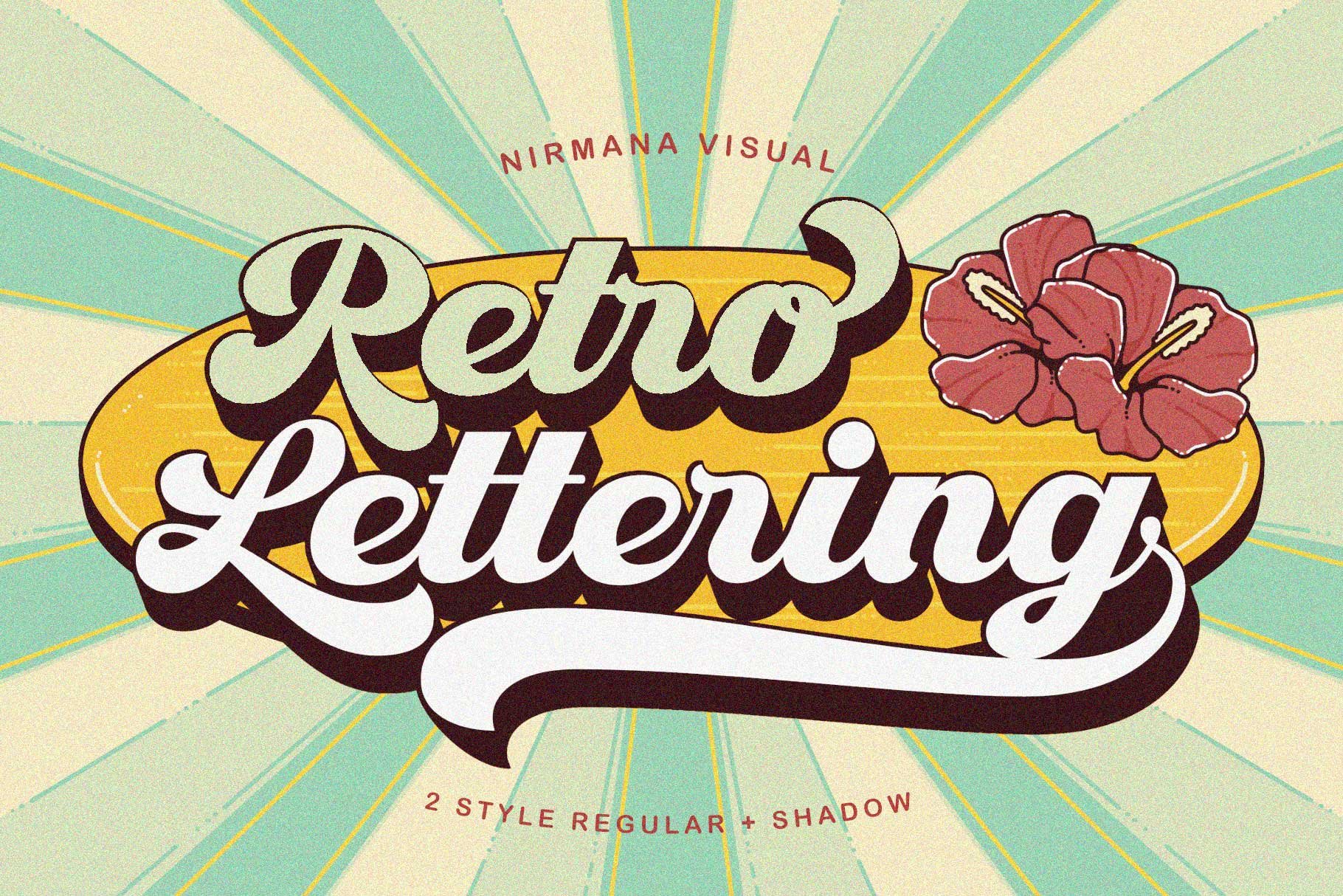 Retro Lettering - Groovy font cover image.