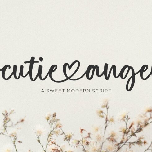 Cutie Angel - Sweet Modern Script cover image.
