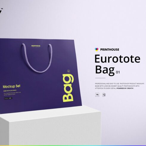Eurotote Bag 1 Mockup Set cover image.
