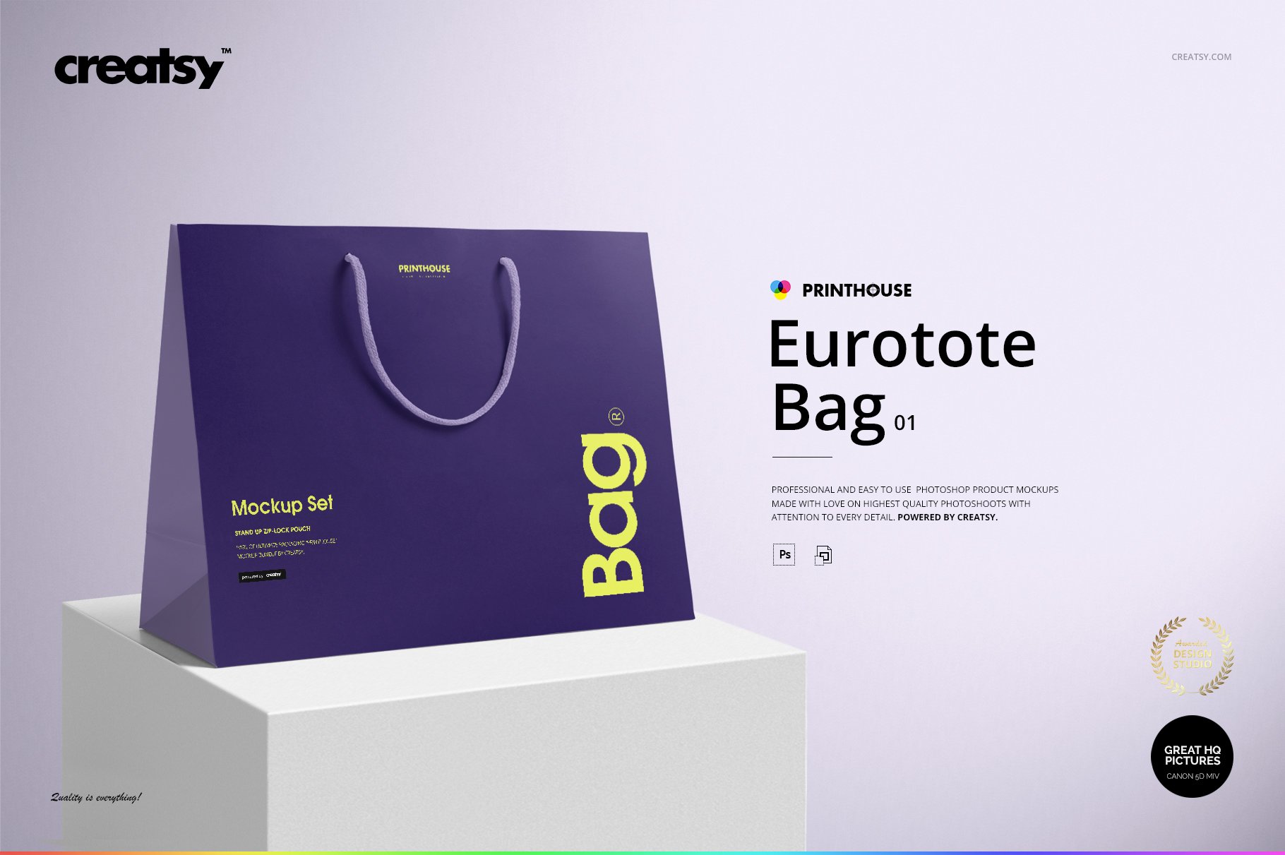 Eurotote Bag 1 Mockup Set cover image.