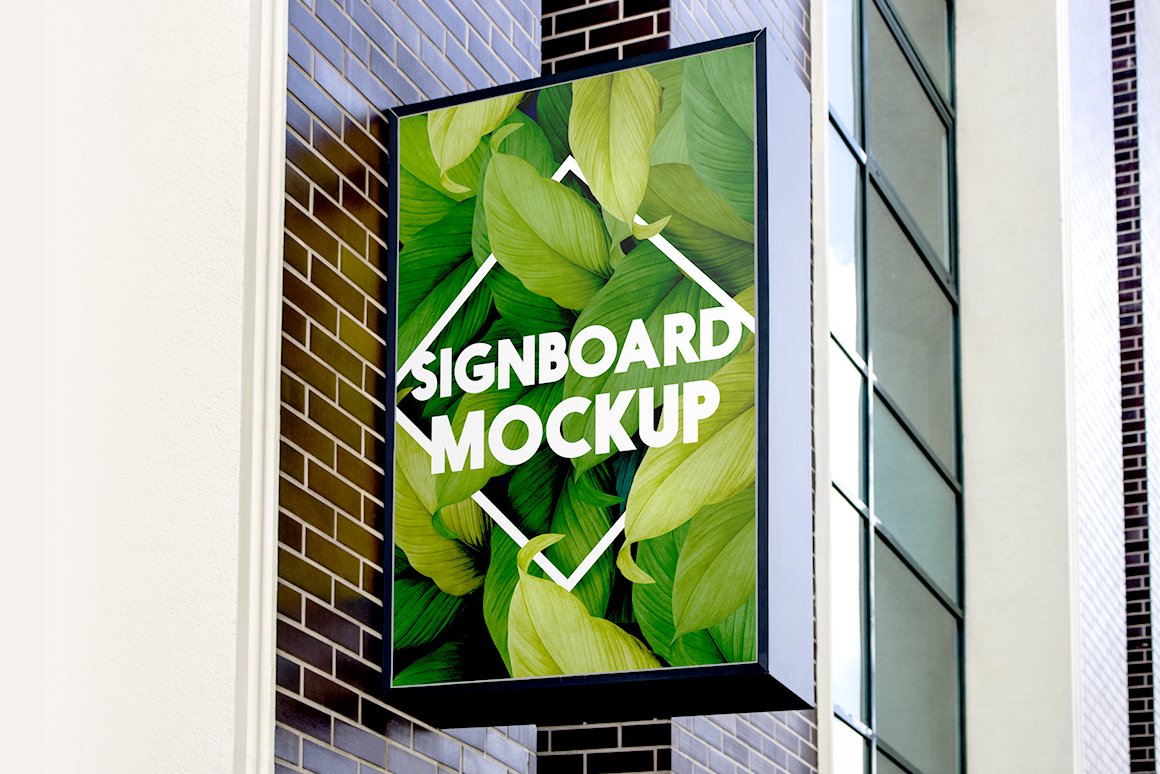 Signboard Mockup cover image.