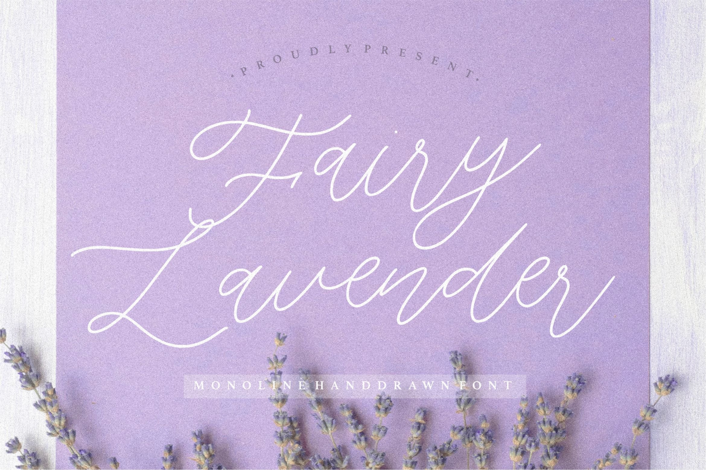 Fairy Lavender - Monoline Font cover image.