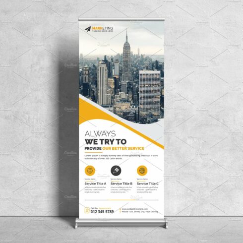 Corporate Business Roll Up Banner cover image.