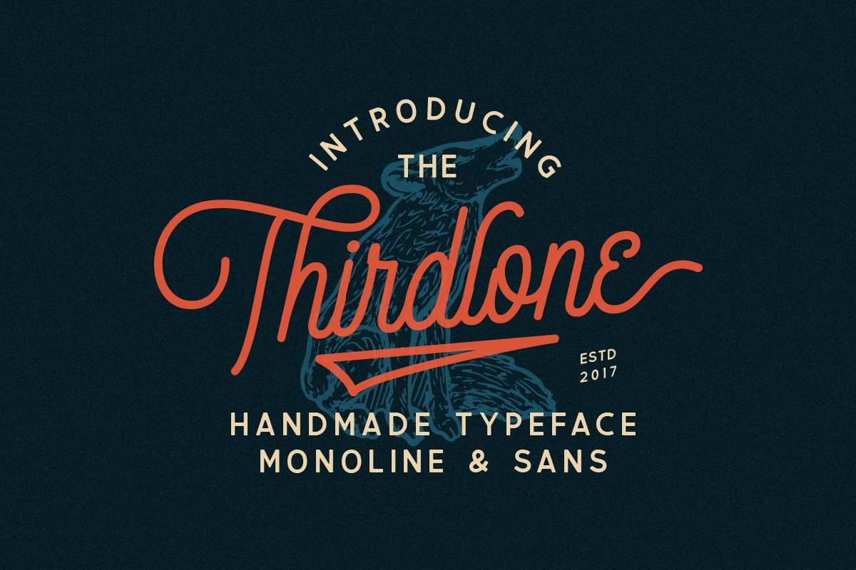 Thirdlone Font Duo & Vector Pack cover image.