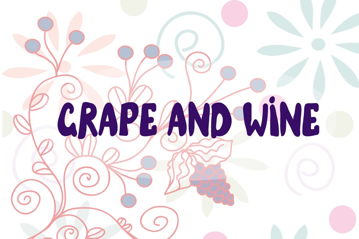 Grape and wine illustrations vectors cover image.