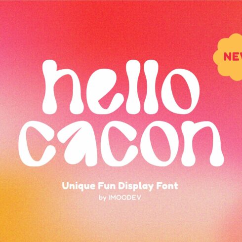 Hello Cacon - Display Typeface cover image.